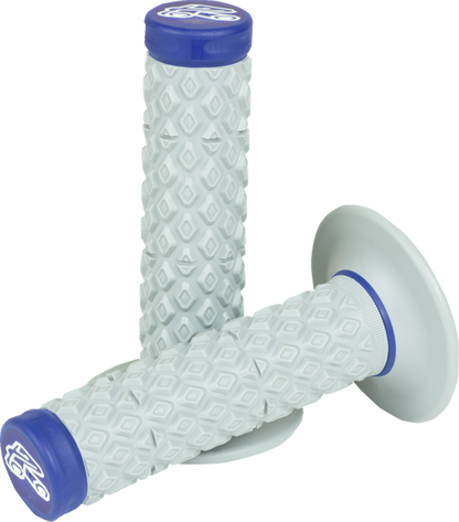 Revêtements RENTHAL MX Dual Glue-On Comfort - GRIS / BLEU