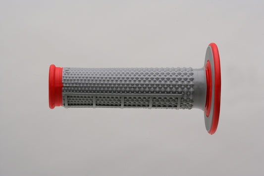 Revêtements RENTHAL Tapered Series MX semi-gauffré - Gris / Rouge