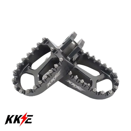 Repose-pieds aluminium CNC noirs KKE pour Talaria Sting