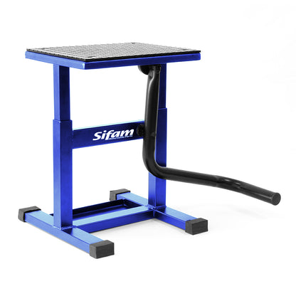 Lève Moto Cross Bleu Hauteur de 30cm à 39cm Plateau 29cm x 23cm