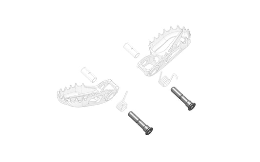 Visserie cale-pied et support de plaque - STARK VARG